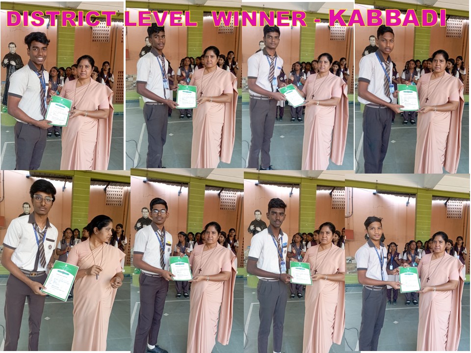 District Level Winners in Sports